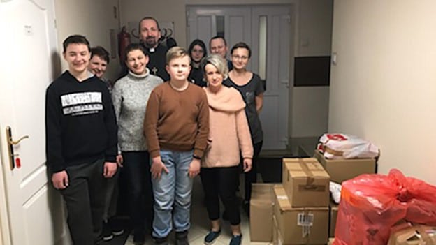 Zahutyń: A monastery that has become a refugee aid warehouse