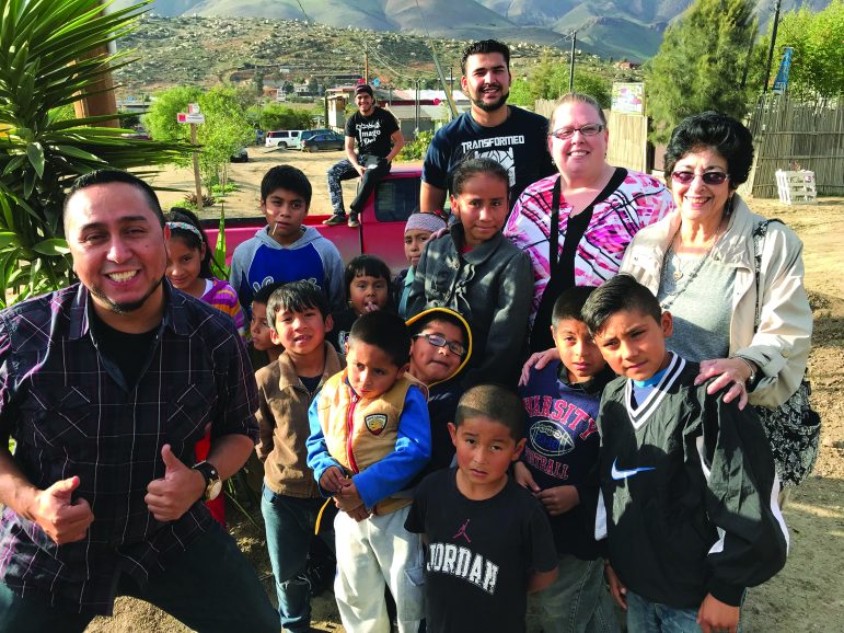 Fr. Jesse Tijuana with youth